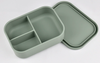 Food-grade Silicone Lunch Box, Microwave-safe, Portable Meal Box for Students And Office Workers, Three-compartment Fresh-keeping And Insulated Box