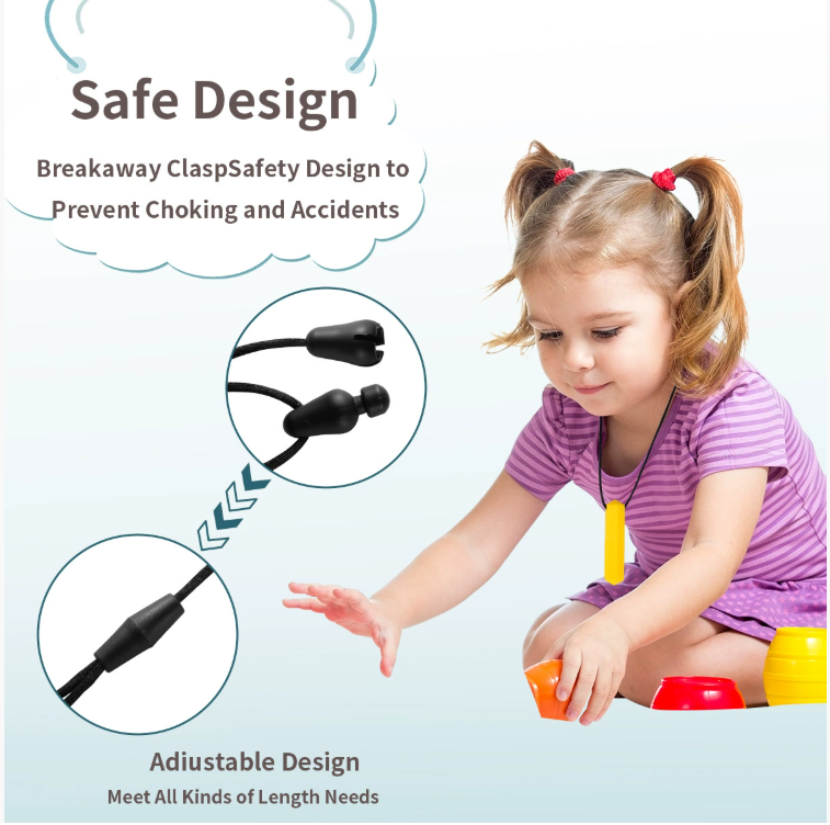 Amazon hot sale Silicone Gem Teether for Children, Sensory Toy, Toddler Creative Teething Stick, Chewable Necklace, Diamond-Shaped Teether