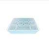 Cross-border silicone snack box lunch box, 10-compartment fruit and bread divider tray container, food-grade lunch box.