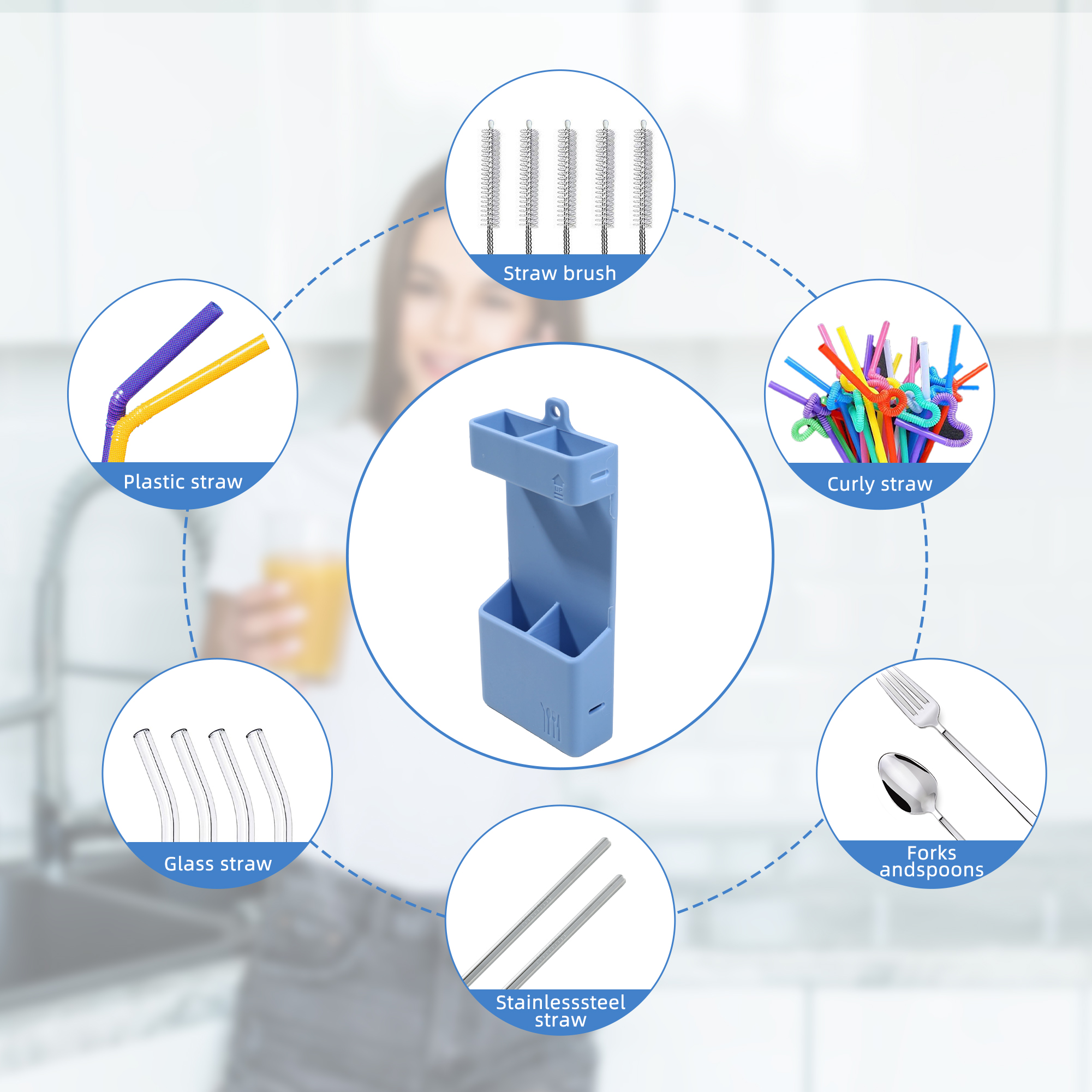 Hot-Selling Cross-Border New Product: Straw Storage Case