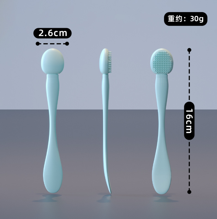 New Silicone Face Mask Applicator Stick for DIY Beauty, Double-Ended Soft Bristle Mask Brush
