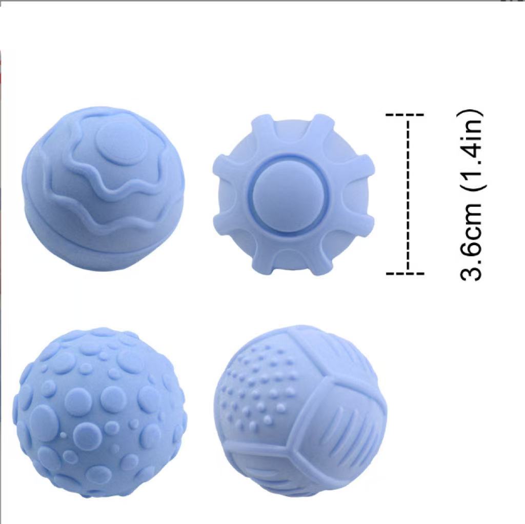 Amazon Sensory Toys Sensory Magnetic Balls Silicone Texture Stress Relief Ball Elastic Hand-Squeezed Silicone Ball