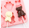 New Recommended 8-Compartment Lollipop Mold with Lid, Silicone Candy Mold, Cheese Stick Mold