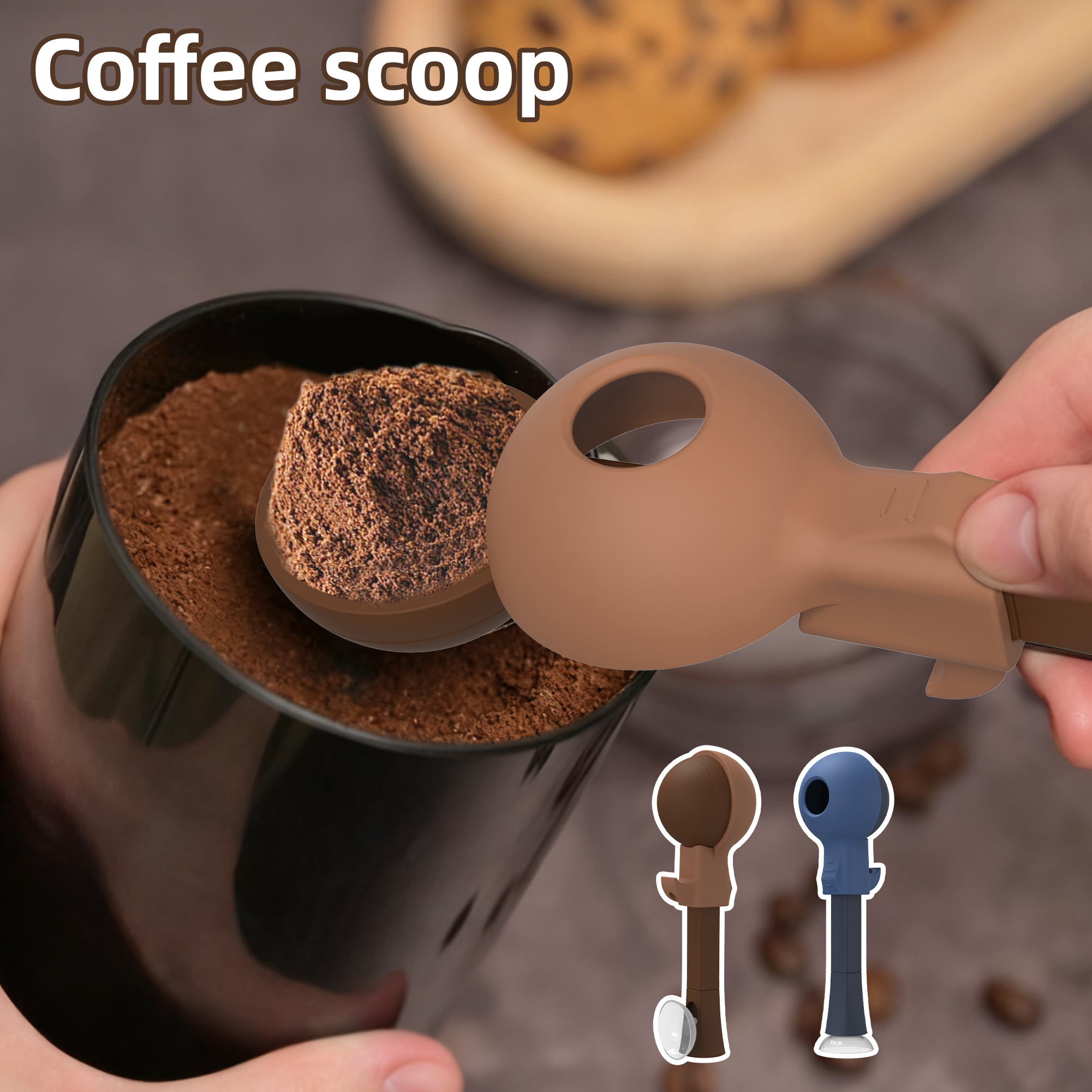 New Design And Hot Sale Food-grade Easy-Clean Silicone Coffee Scoop