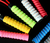 Laminated thickened non-slip dual-color keel grip tape with perforations for badminton and tennis racket sweat absorption