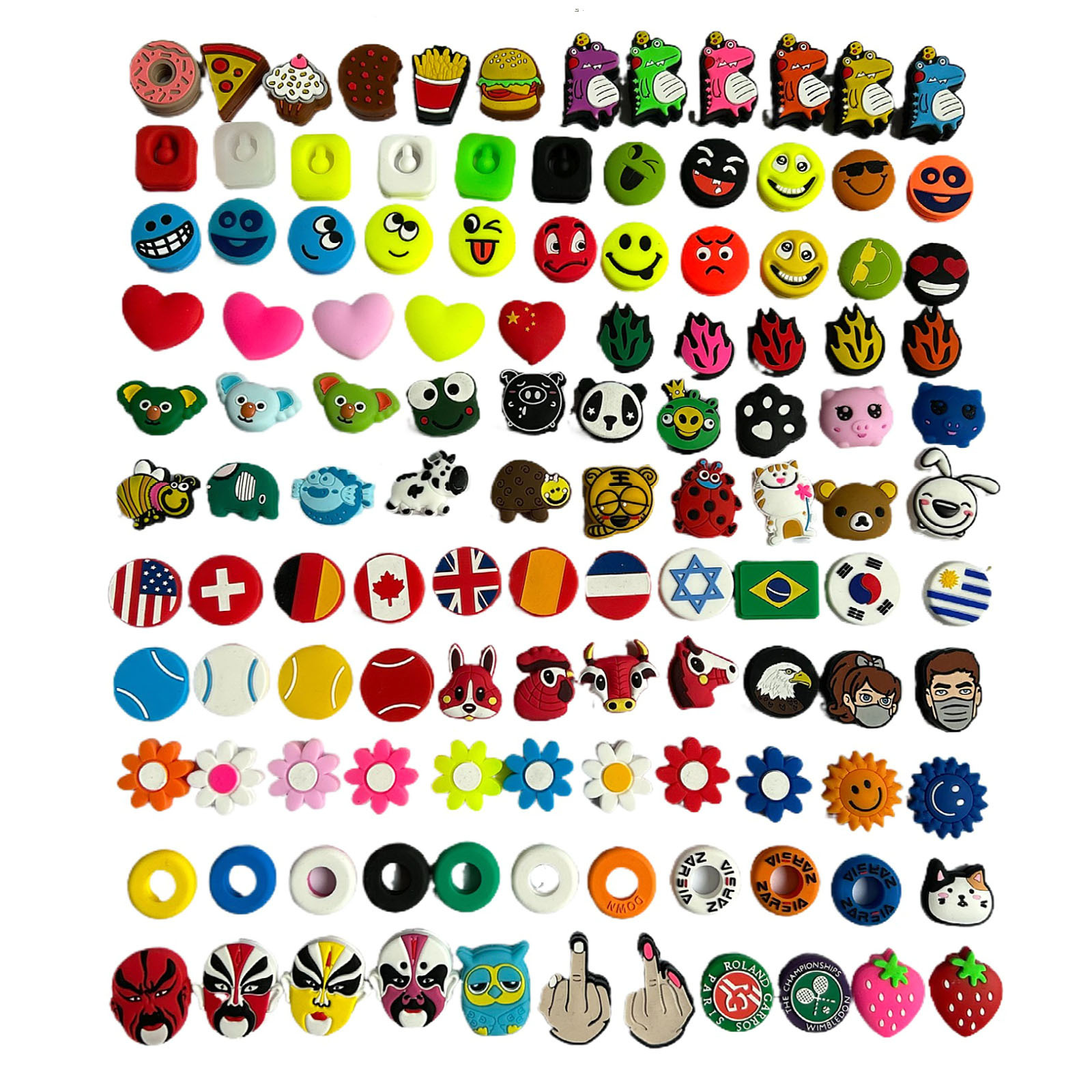 Commemorative Edition Tennis Racket Vibration Dampener Cross-Border Best Seller Silicone Tennis Racket Shock Absorber Creative Cute Pet