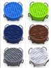 10cm Round Silicone Coasters, Modern Minimalist with Spill-Resistant Ring, Food-Grade Non-Slip Tea Cup Coaster Set