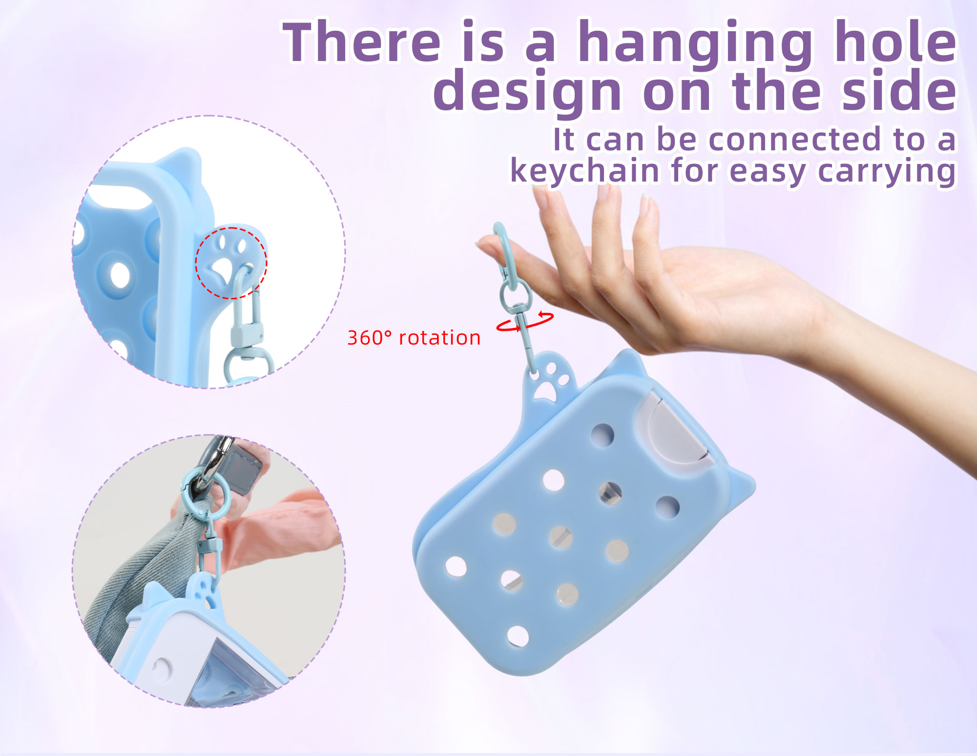 Hand sanitizer bottle with hole-pattern protective cover, no accessories, actual photo