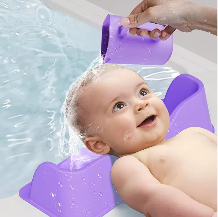 Silicone Portable Shampoo Basin with Rinse Cup, Suitable for Children, Adults, And Elderly, No-Tear Hair Washing Mat