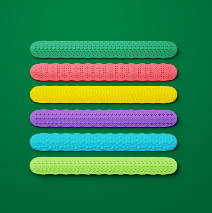 Fidget Toys Slap Bracelets Silicone Slap Bands Sensory Stress Relief Toys.