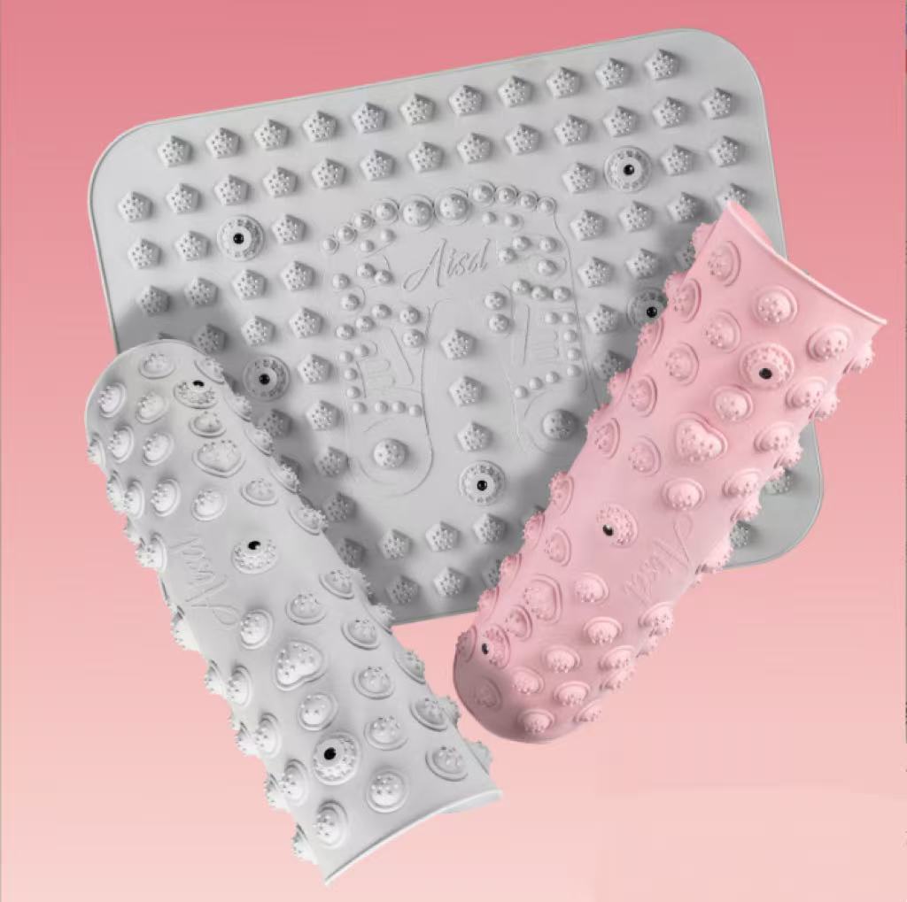 Factory Direct Sale Soft Silicone Acupressure Board Foot Health Magnetic Massage Pad Meridian Stimulation Stationary Toe-Pressing Board