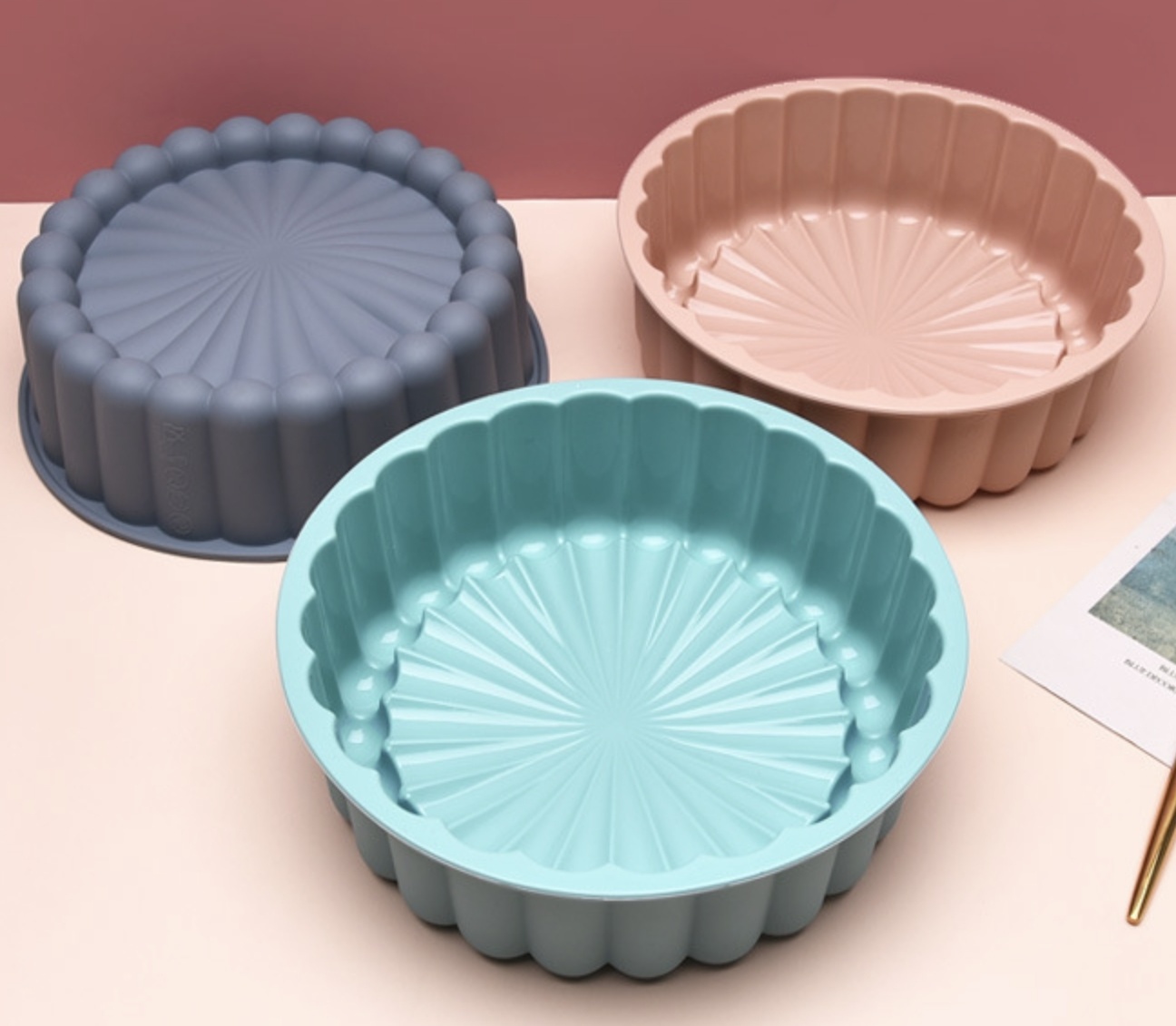 Silicone Pleated Round Cake Mold