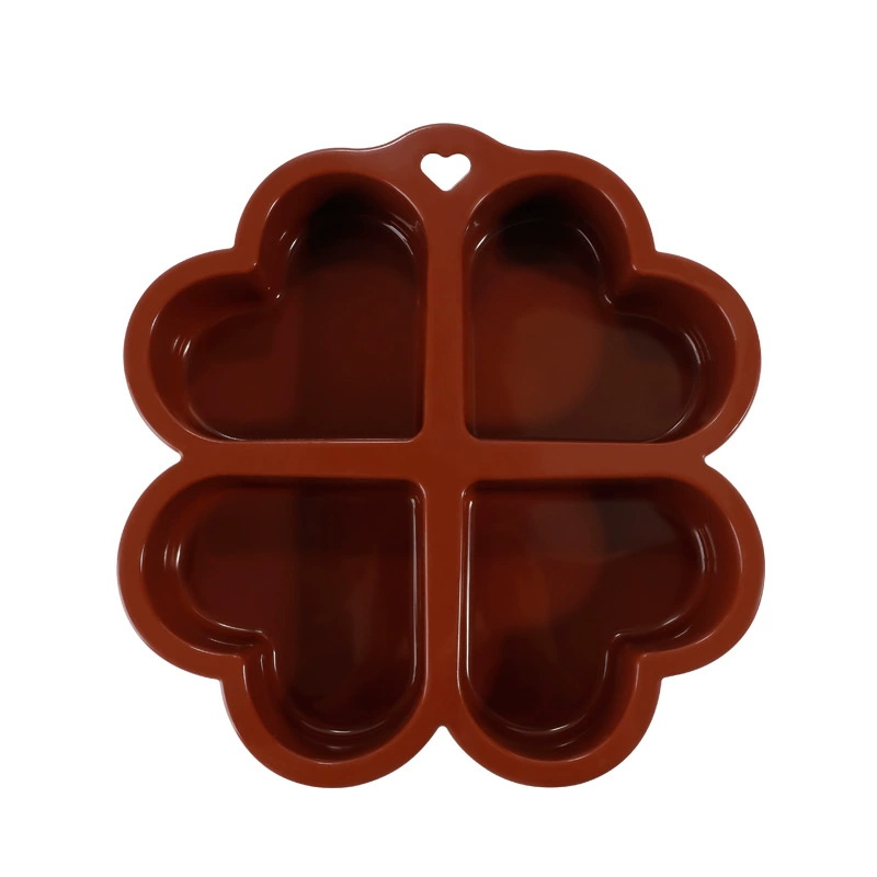 Silicone four-leaf clover cake mold (5) Silicone four-leaf clover cake mold (5)