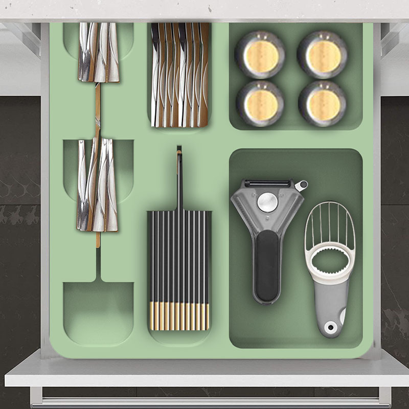 Silicone Knife And Fork Divider Drawer