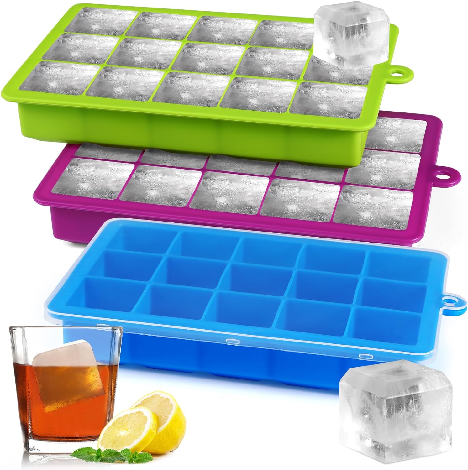 Ice Cube Molds Maker Set