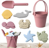 Silicone Beach Toy Set for Children, Sand Shovel, Portable Beach Bucket, Parent-Child Beach Sand Tools Wholesale