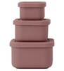 Square Thickened Microwaveable Silicone Food Container, Japanese Minimalist Style, 180ML Airtight Fresh-Keeping Silicone Storage Box