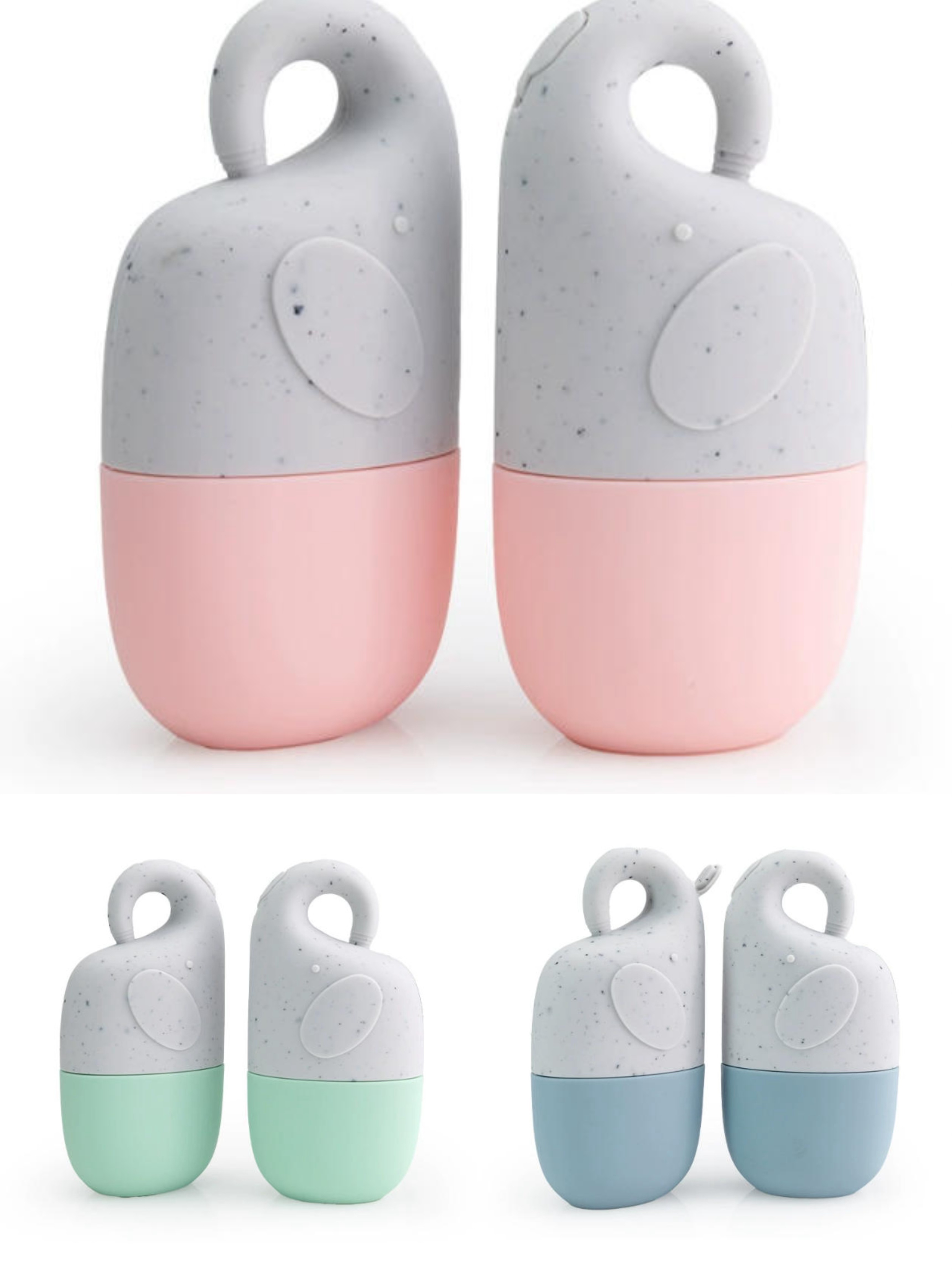 Silicone Face Mask Ice Mold Ice Roller, Platinum Silicone Cold Compress Facial Massage Roller, Silicone Face Mask Ice Tray