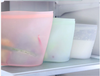 All-Silicone Food Storage Bag, In-Stock Daily Necessities, Transparent Vacuum Self-Sealing 1500ML Food Fresh-Keeping Bag