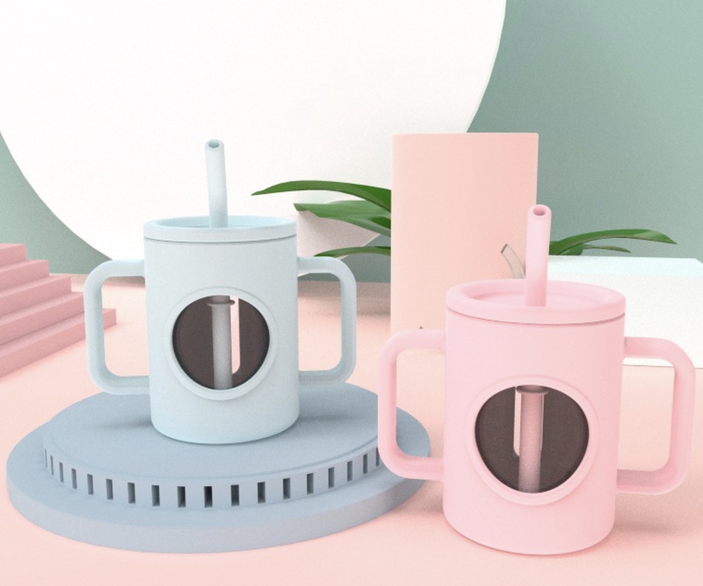 Childrens Glass with Cup Sleeve 