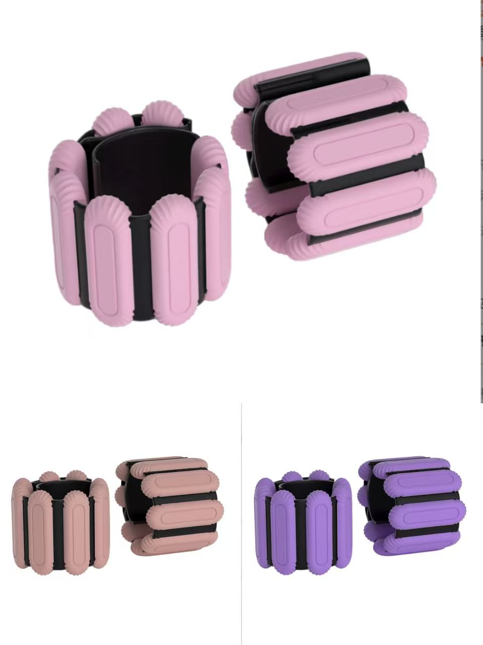 Shell-style Amazon New Silicone Weighted Bracelet for Swimming, Fitness, Pilates, Energy Wrist and Ankle Bands