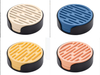 10cm Round Silicone Coasters, Modern Minimalist with Spill-Resistant Ring, Food-Grade Non-Slip Tea Cup Coaster Set