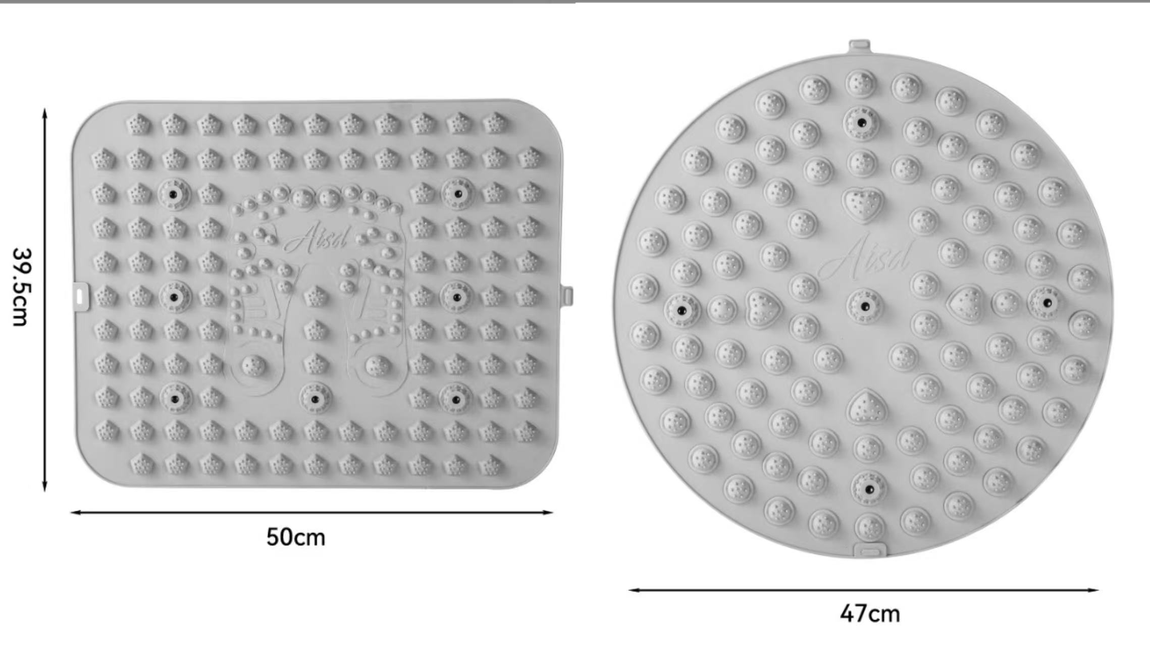 Factory Direct Sale Soft Silicone Acupressure Board Foot Health Magnetic Massage Pad Meridian Stimulation Stationary Toe-Pressing Board
