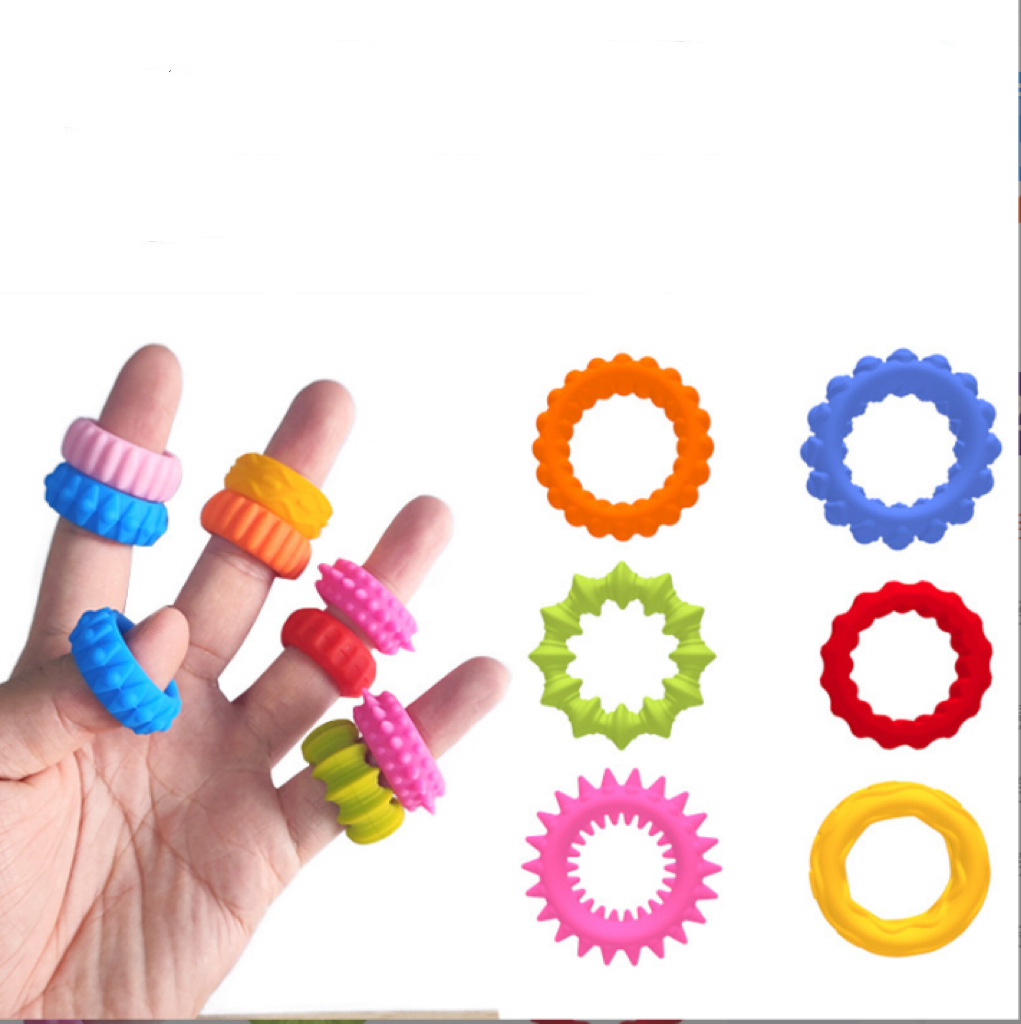 New Fidget Toy Children's Sensory Ring Silicone Sensory Ring Anxiety Relief Children's Sensory ADHD Toy