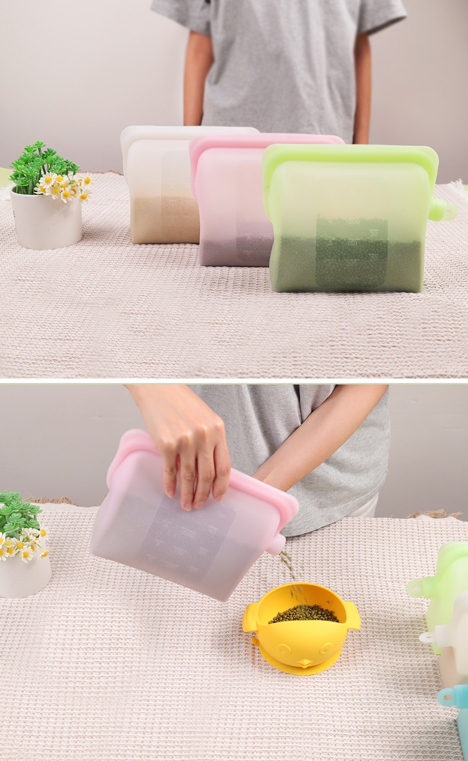 Silicone fresh-keeping bag (4) Silicone fresh-keeping bag (4)