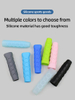 Cross-border Silicone Racket Grip Cover, Tennis Racket Handle Shock-absorbing Sleeve, Reusable Silicone Anti-slip Handle Cove