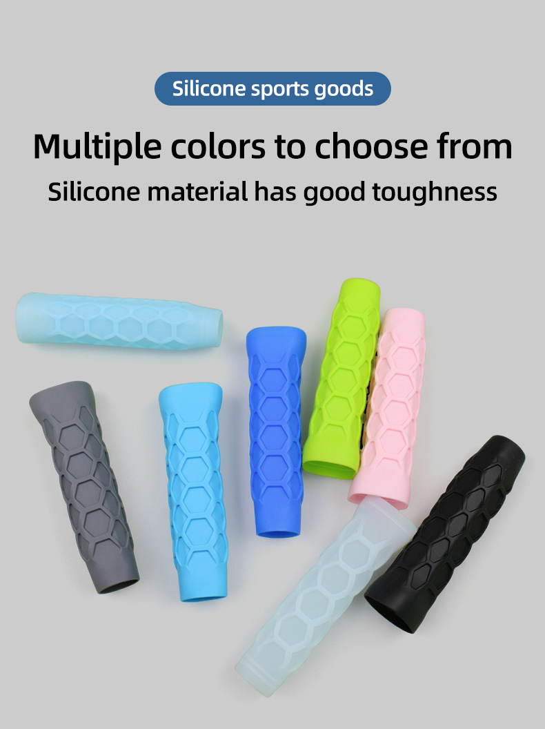 Cross-border Silicone Racket Grip Cover, Tennis Racket Handle Shock-absorbing Sleeve, Reusable Silicone Anti-slip Handle Cove