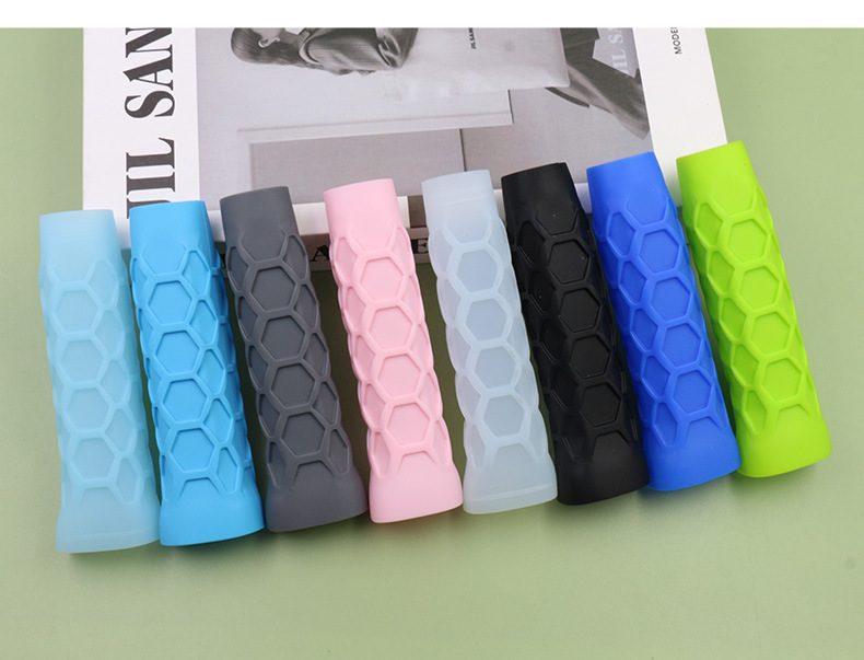 Cross-border Silicone Racket Grip Cover, Tennis Racket Handle Shock-absorbing Sleeve, Reusable Silicone Anti-slip Handle Cove