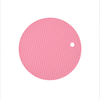 Round Honeycomb Silicone Placemat, Heat-Resistant and Non-Slip, Insulated Trivet, Cross-Border Silicone Square Coaster, Dining Table Draining Mat