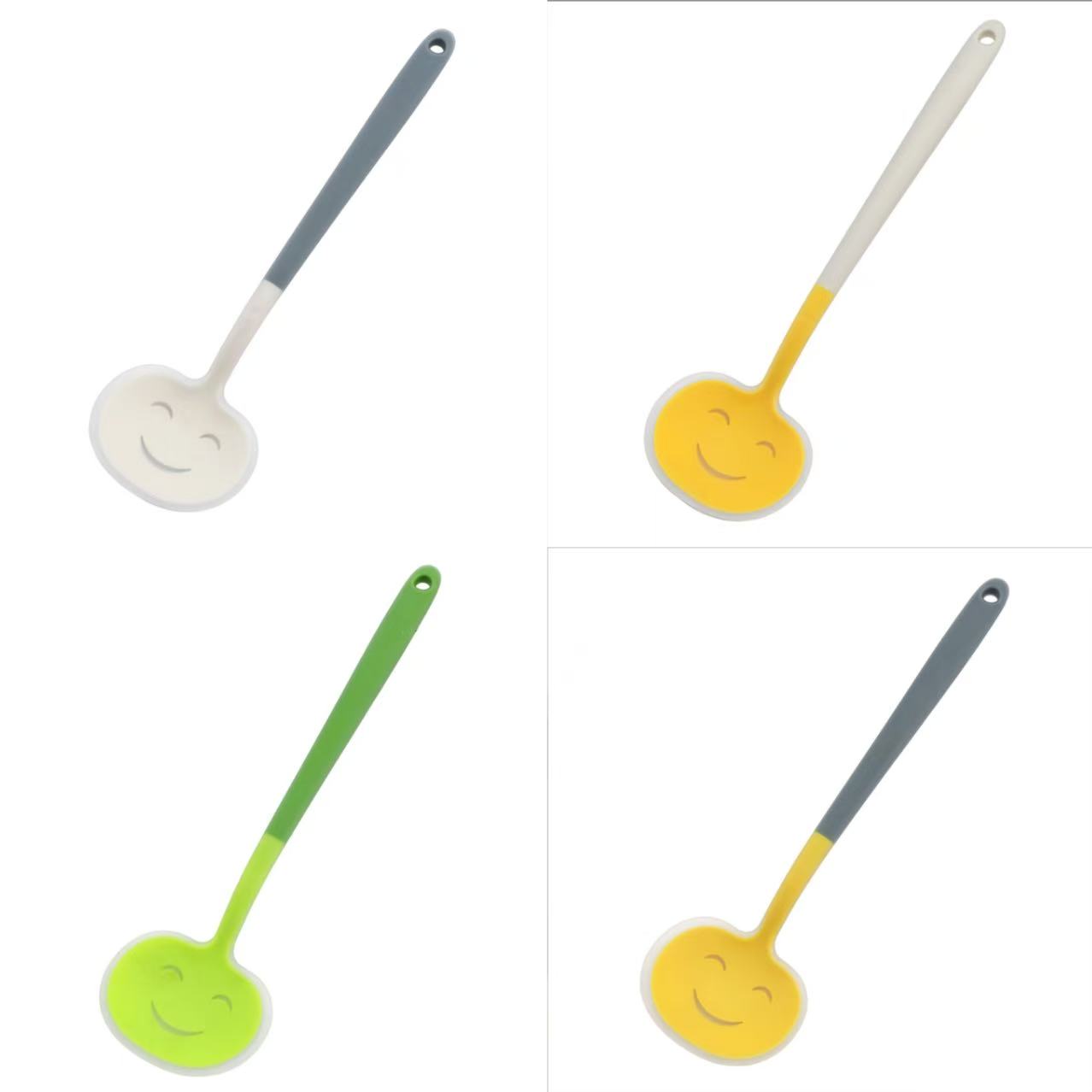 Cross-border Silicone Mushroom Spatula, Non-stick Silicone Cooking Spatula, Food-grade, High-temperature Resistant, Home-use Spatula with Smiley Face And Semi-transparent Design