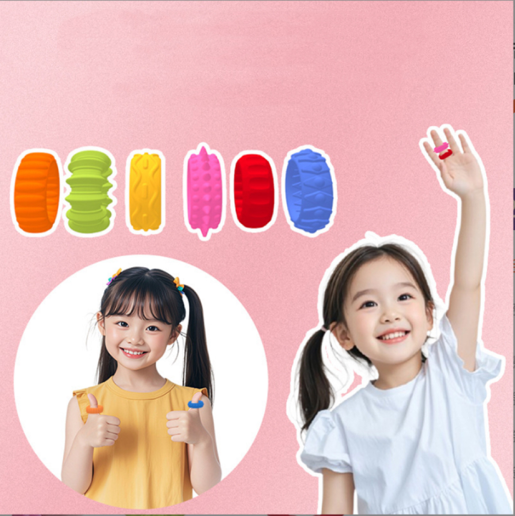 New Fidget Toy Children's Sensory Ring Silicone Sensory Ring Anxiety Relief Children's Sensory ADHD Toy