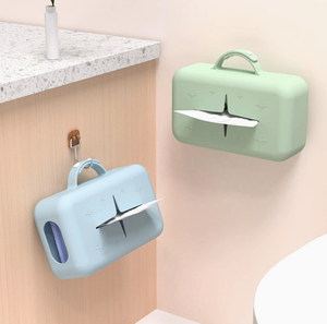 Silicone tissue box bathroom pull-out tissue box with suction cup storage washable anti-bump household tissue box (1).jpg