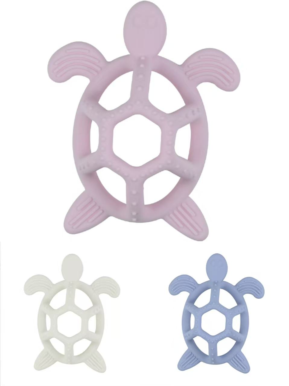 Direct Sale From Manufacturer: Food-Grade Silicone Baby Turtle Teething Toy, Pacifier Chewable, Durable Infant Toy.