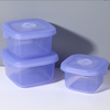Transparent Minimalist Sealed Platinum Silicone Lunch Box, Square Fresh-Keeping Box, Leak-Proof Food-Grade Silicone Lunch Box.