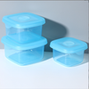 Transparent Minimalist Sealed Platinum Silicone Lunch Box, Square Fresh-Keeping Box, Leak-Proof Food-Grade Silicone Lunch Box.
