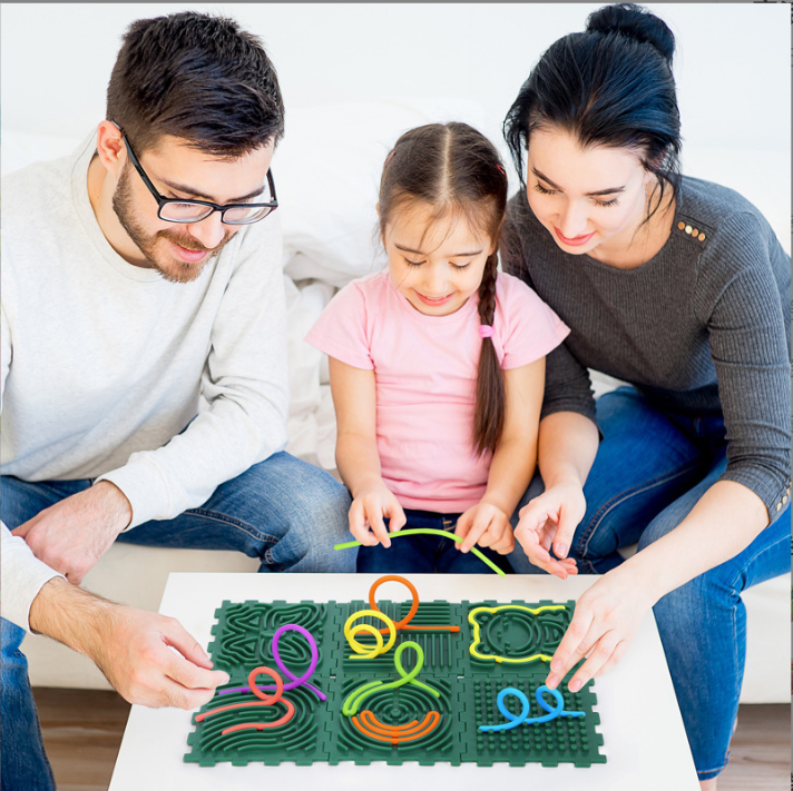 Amazon Bestselling Dinosaur Stress Relief Board Educational Toy Silicone Decompression Game Puzzle Toy Sensory Activity Board