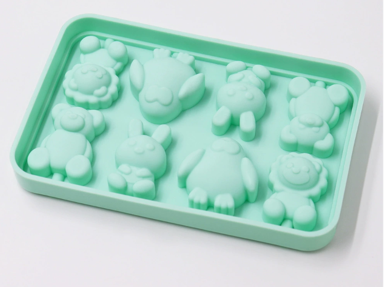 New Recommended 8-Compartment Lollipop Mold with Lid, Silicone Candy Mold, Cheese Stick Mold