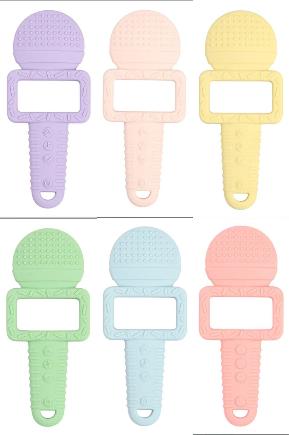 Baby Silicone Teether, Infant Teething Stick, Teething Soother Toy, Anti-Hand-Biting, Boilable, Wholesale