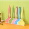 Tamago-yaki Silicone Spatula, Semi-Transparent Wide Mouth Silicone Turner, Two-Color Frying Spatula, Cooking Spatula, Kitchen Tamago-yaki Spatula.