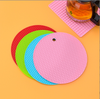 Round Honeycomb Silicone Placemat, Heat-Resistant and Non-Slip, Insulated Trivet, Cross-Border Silicone Square Coaster, Dining Table Draining Mat