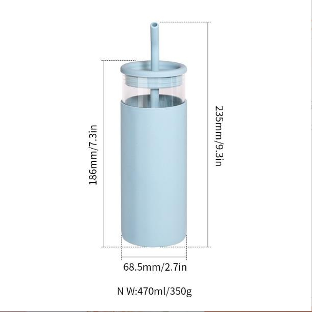 Silicone Straight Glass Cup Protective Cover