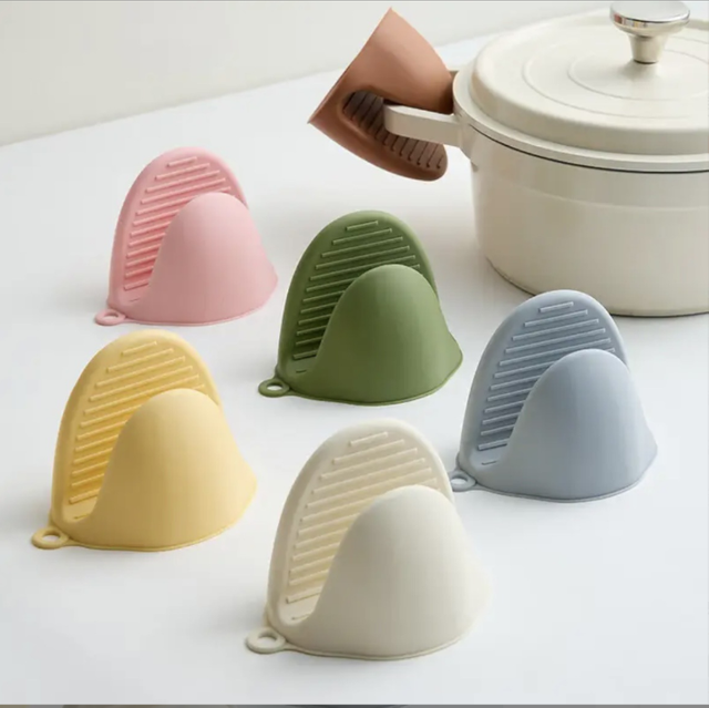 Silicone Hand Grip, Suitable for Kitchen, Thickened, Heat-Resistant Hand Grip, Baking Oven, Microwave, High-Temperature Resistant Heat-Insulating Gloves