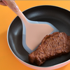 Tamago-yaki Silicone Spatula, Semi-Transparent Wide Mouth Silicone Turner, Two-Color Frying Spatula, Cooking Spatula, Kitchen Tamago-yaki Spatula.