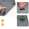 Cross-border 2-in-1 Silicone Coffee Machine Mat, Creative Coffee Bar Mat, Non-slip, Waterproof, Kitchen Counter Drying Mat