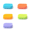 Custom silicone bath brush massage comb for bathing, removing dirt and dead skin, shampoo brush, silicone facial brush for cleaning and exfoliating