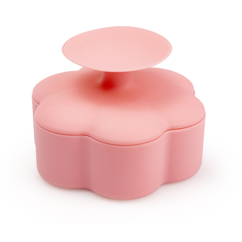 Makeup Brush Cleaning And Drying Rack, Tool Storage Box, Beauty Blender And Powder Puff Cleaner, Silicone Makeup Brush Washing Box